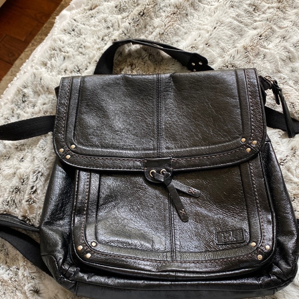 Real genuine leather backpack purse made by The Sak